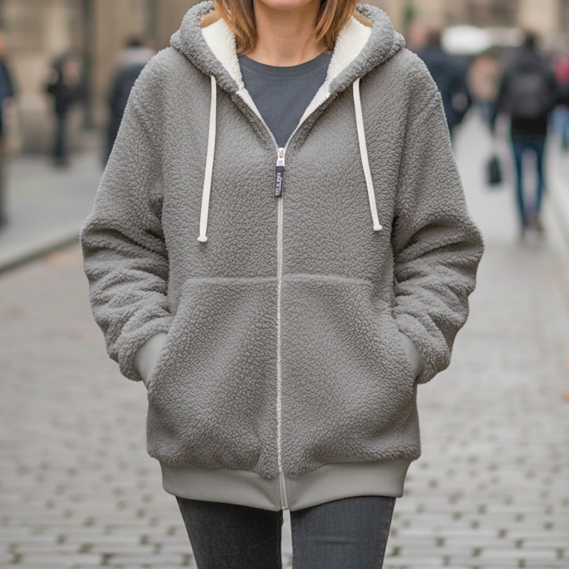 ❄️Christams Hot Sale 50% OFF NOW!⚡50K+ SOLD!✨Damernas fleecejacka med sherpafoder🧥❄️-13