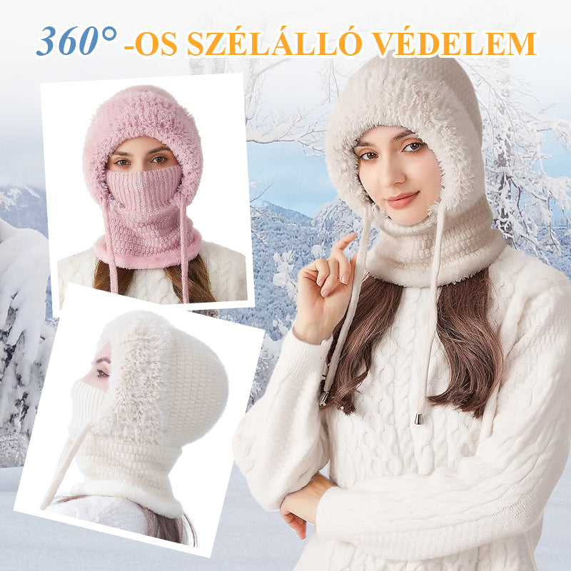 ❄️Damvinter enhällig mössa-halsduk-mask 4 i 1-4