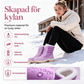Vattentäta snökängor för dam med plyschfoder och skaft i mellanhöjd👢❄️-5