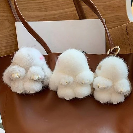 💕🐰 Ръчно изработени меки зайчета PomPom Charms