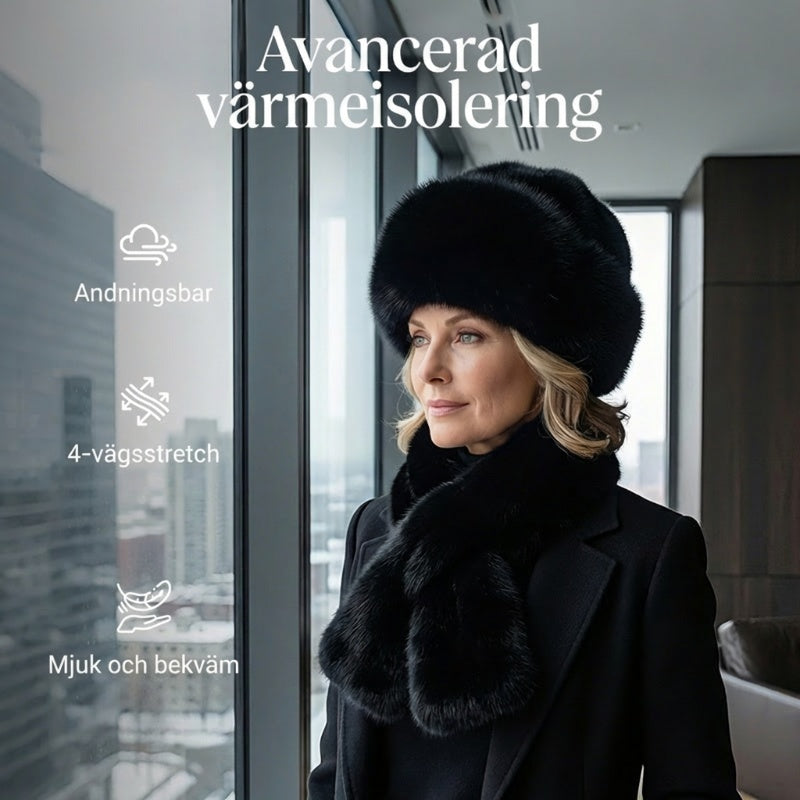🔥 VINTERREA 50% RABATT! ❄️ Fluffig Pälskeps – Varm Vinterkeps + Gratis Matchande Halsduk (Endast 7 Kvar) ⏰-6