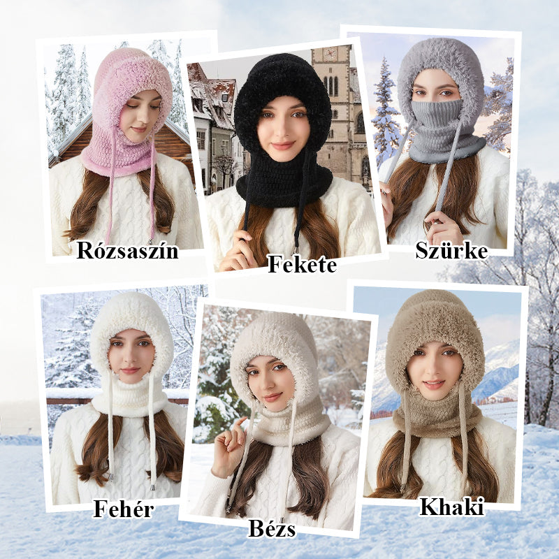 ❄️Damvinter enhällig mössa-halsduk-mask 4 i 1-8