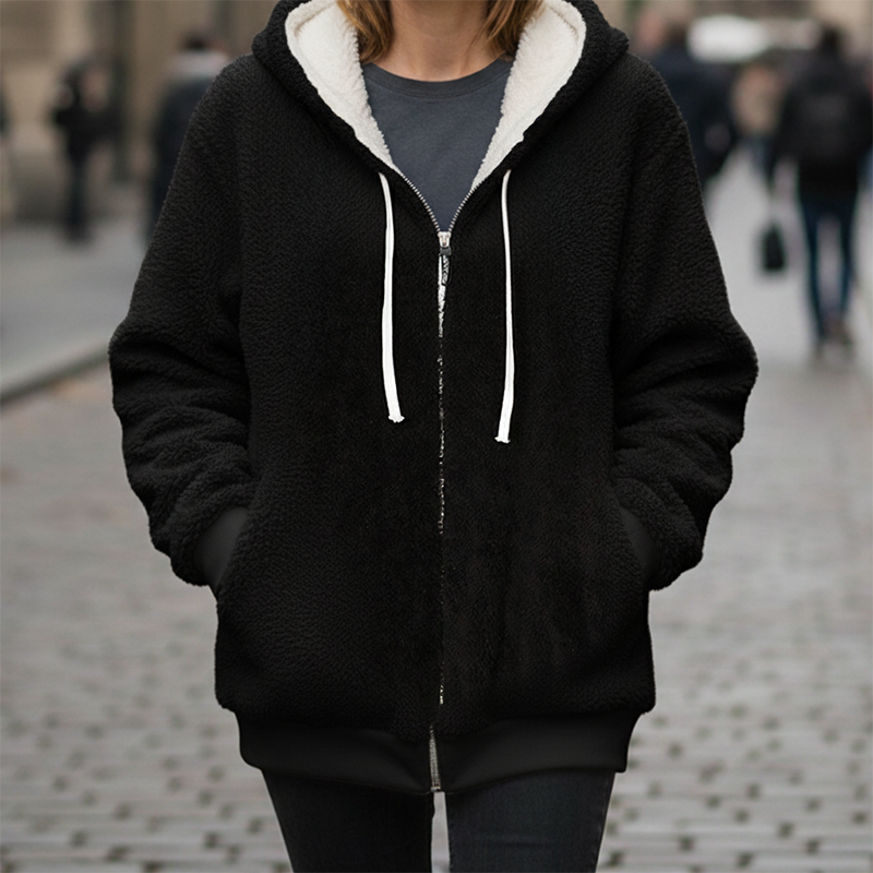 ❄️Christams Hot Sale 50% OFF NOW!⚡50K+ SOLD!✨Damernas fleecejacka med sherpafoder🧥❄️-8