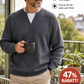 🎁Ett måste👕Strukturerad waffeltröja för män-5
