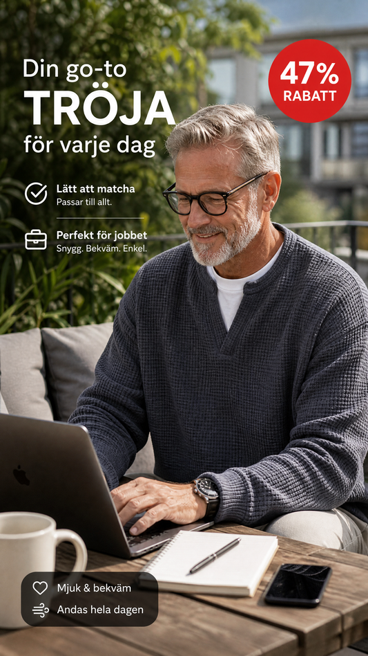 🎁Ett måste👕Strukturerad waffeltröja för män