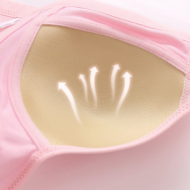 💥👙SISTA DAGEN REA - KÖP 1 FÅ 1 GRATIS!!💘CloudComfort Frontknäppt Bomullsbh – Andningsbar • Bygelös • Stöd Hela Dagen • Icke Vadderad & Hudvänlig🌿-11