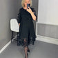 👗【S-3XL】Плюс размер полка точка блуза рокля
