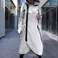 Fashion Deep Pocket Irregular Hem Deep Pocket Hooded Dress