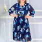 【S-4XL】🌺Дамска плисирана флоу рокля с колан