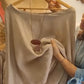 👗 Дамски комплект от блуза със свободна кройка и широки панталони с флорален принт