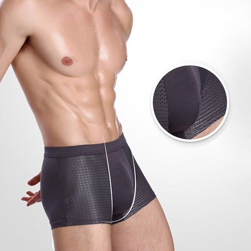 Ice Silk Mesh Antibakteriella boxerkalsonger som andas-11