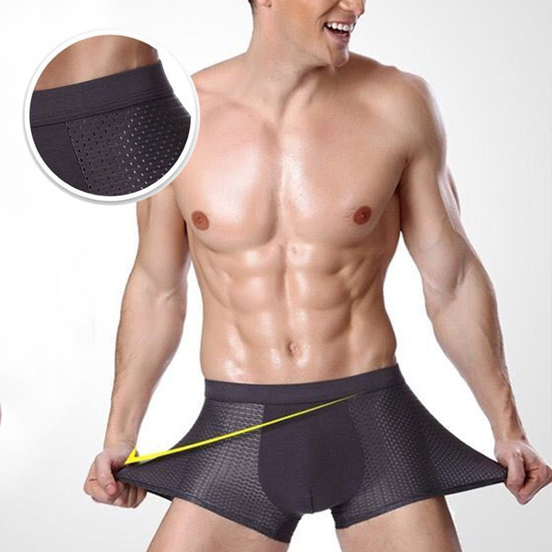Ice Silk Mesh Antibakteriella boxerkalsonger som andas-13