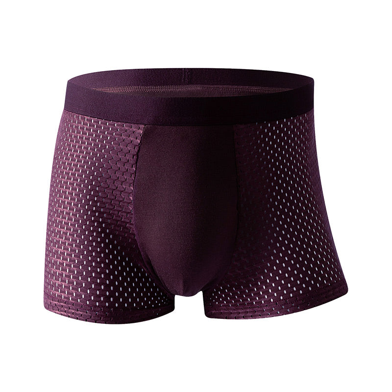 Ice Silk Mesh Antibakteriella boxerkalsonger som andas-19