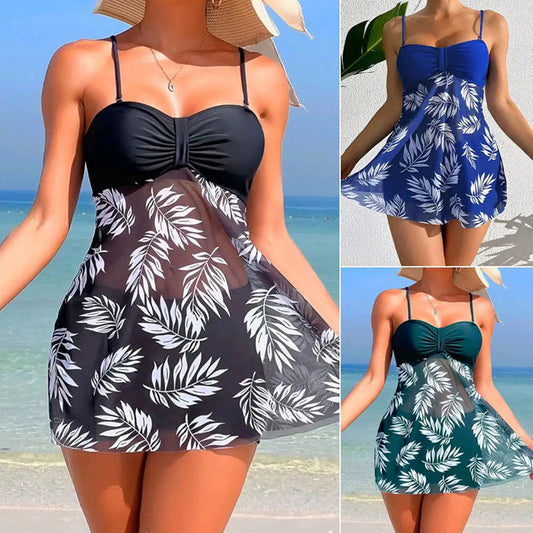 🌞👙Комплект бански костюми от две части за жени с печат