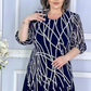 【S-4XL】👗Елегантна рокля с маншети с перлен принт