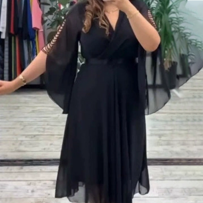 ✨Дамска елегантна рокля с V-образно деколте👗