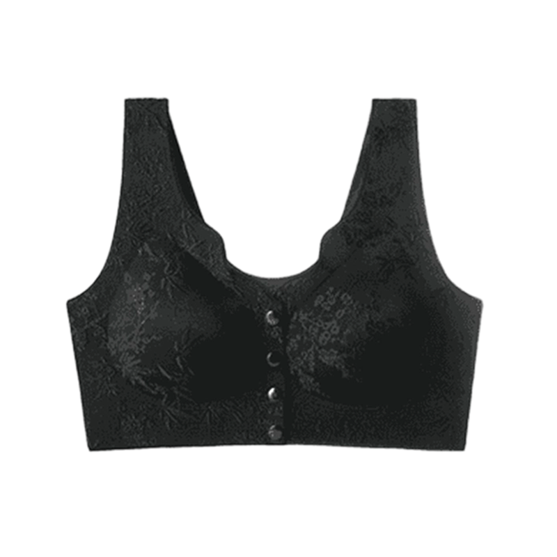 🌹 SISTA DAGEN - KÖP 2 FÅ 1 GRATIS! ✨ Bekväm Sömlös BH utan Bygel med Framfäste - Mjuk Stödjande Passform för Vardag och Specialtillfällen 🌸💫-11