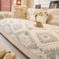 🛋️✨Модерен геометричен плюшен калъф за диван