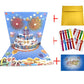 🎉 3D музикална картичка за рожден ден с подсветка и мелодия 🎵🎂