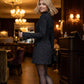 Women's Long Sleeve Sparkle A-Line Dress