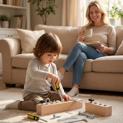 👦Дървена играчка с отвертка Монтесори🛠️