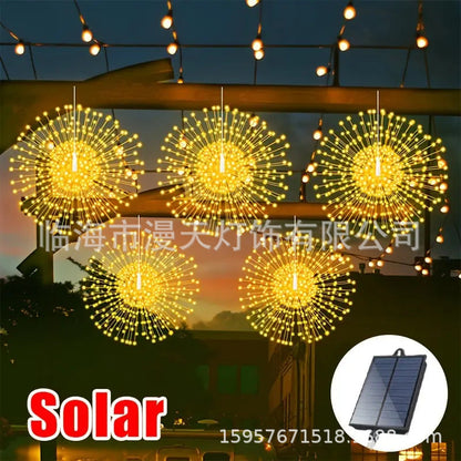☀️🎆 Слънчева светлинна гирлянда – автоматично осветление, водоустойчиви LED диоди | Градински алеи, декорации за брега и празнична атмосфера 🎉🌿✨