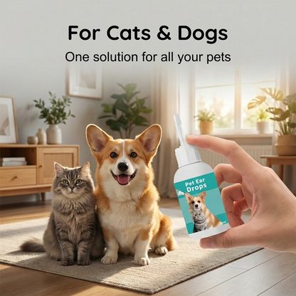 😺🐶Нежни капки за почистване на ушите на домашни любимци🐾
