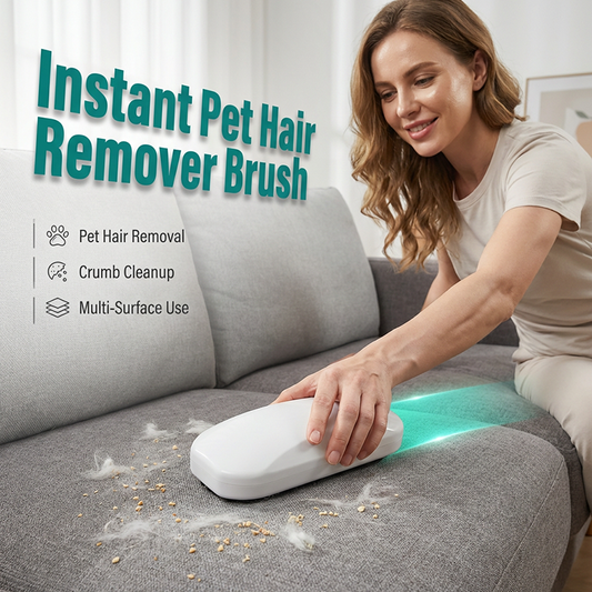 🥳2026 HOT SALE🥳💞50K+ SOLD!🛋️🐶 50% OFF! Multi‑Surface Pet Hair Brush – Compact & travel‑ready. Removes embedded fur & crumbs from clothes & furniture. Easy to store, always handy. A pet owner’s best friend! 🧺✅