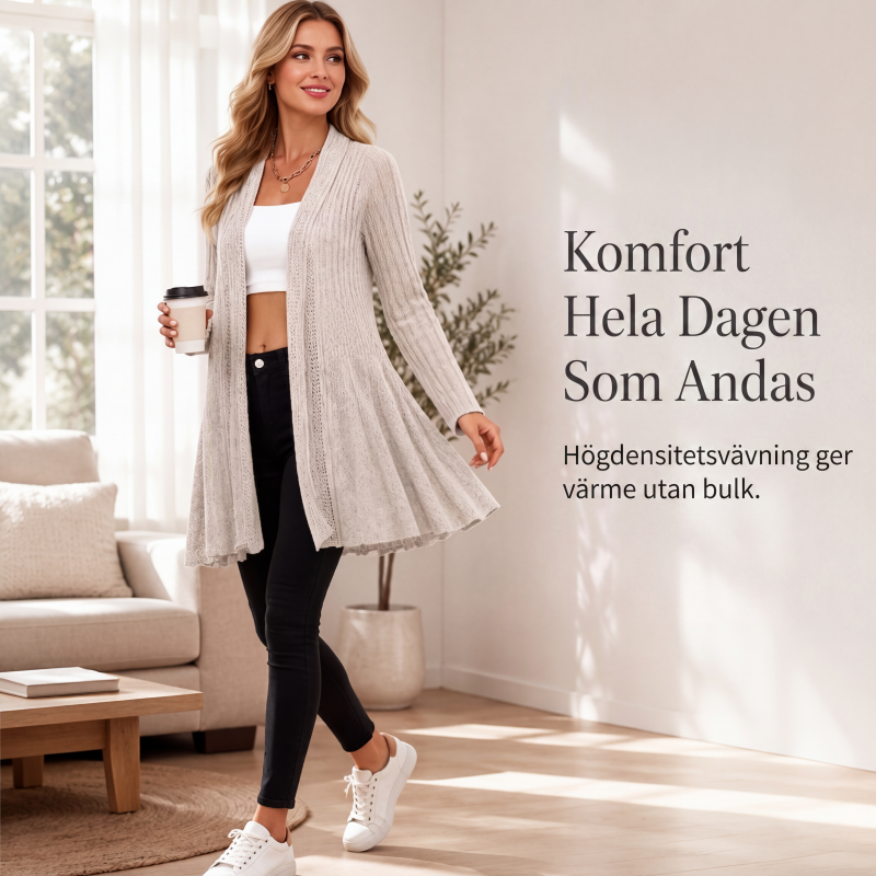 ✨Elegant kofta med öppen framsida för kvinnor-4