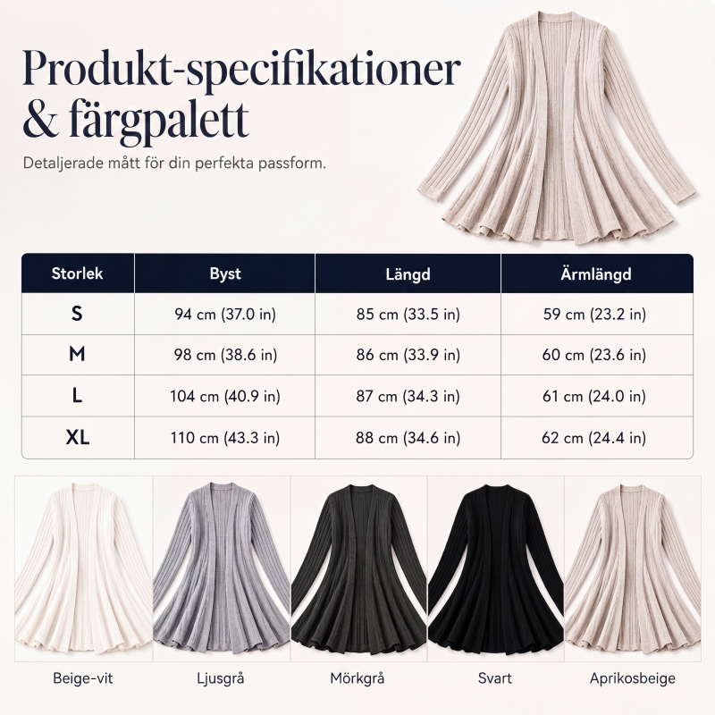 ✨Elegant kofta med öppen framsida för kvinnor-11