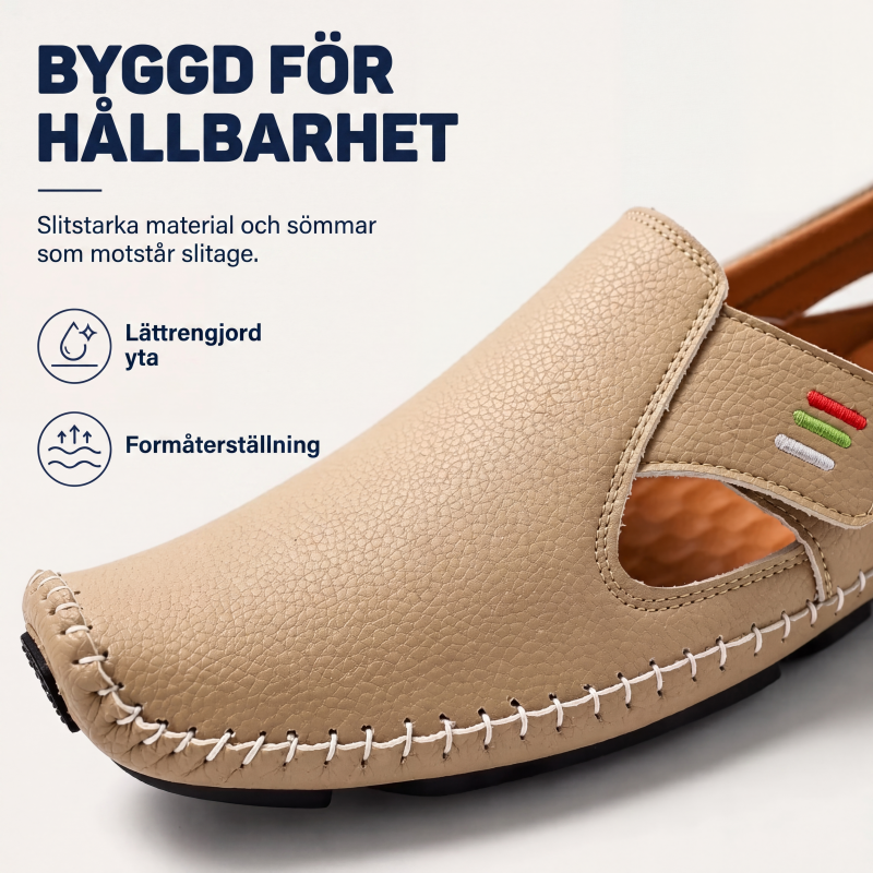 Andningsbara slip-on-loafers för män, avslappnad stil-1
