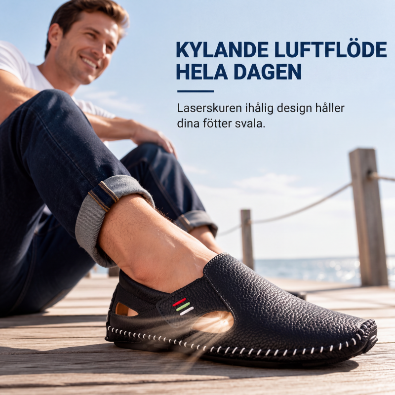 Andningsbara slip-on-loafers för män, avslappnad stil-3