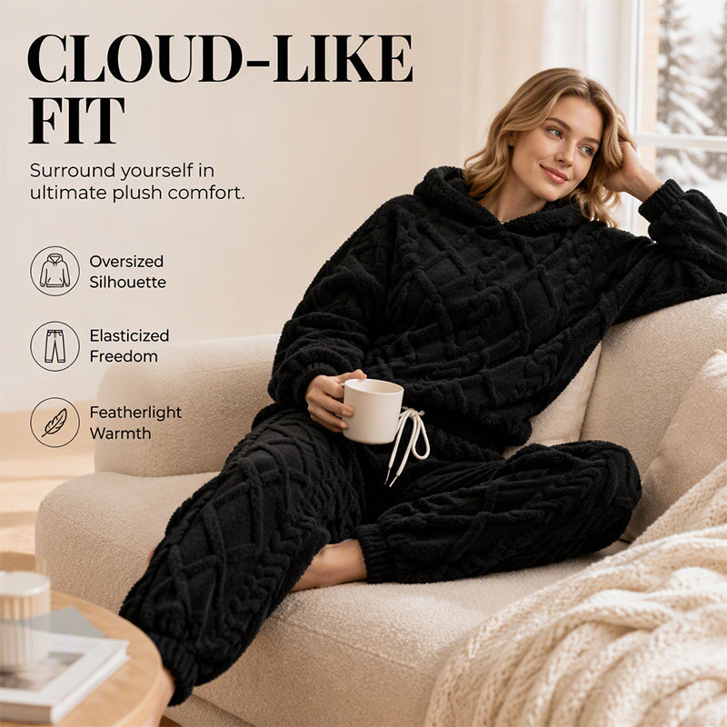 💥 HALVA PRISET — REA! 🍂 3D-präglat geometriskt mjukt loungewear-set – värmande 3D-lock, molnliknande passform ☁️ Varmt och lyxigt för hemmet, fritiden och dejter 🏠 Håll dig mysig hela vintern 🔥-2