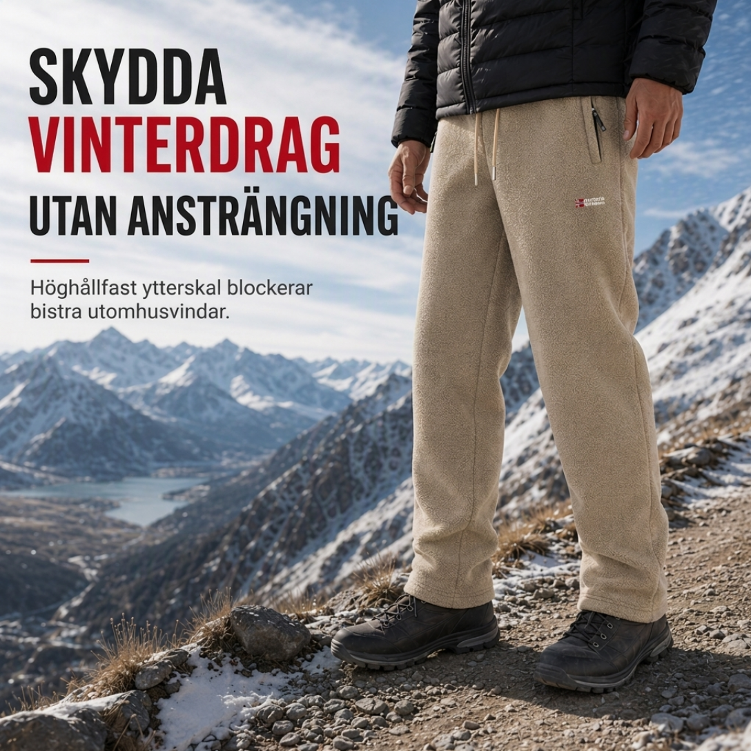 🔥 Vintererbjudande ❄️ Unisex-värmda, tjocka fleecebyxor – extra varma, mjuka och bekväma för kalla dagar 🧸-2