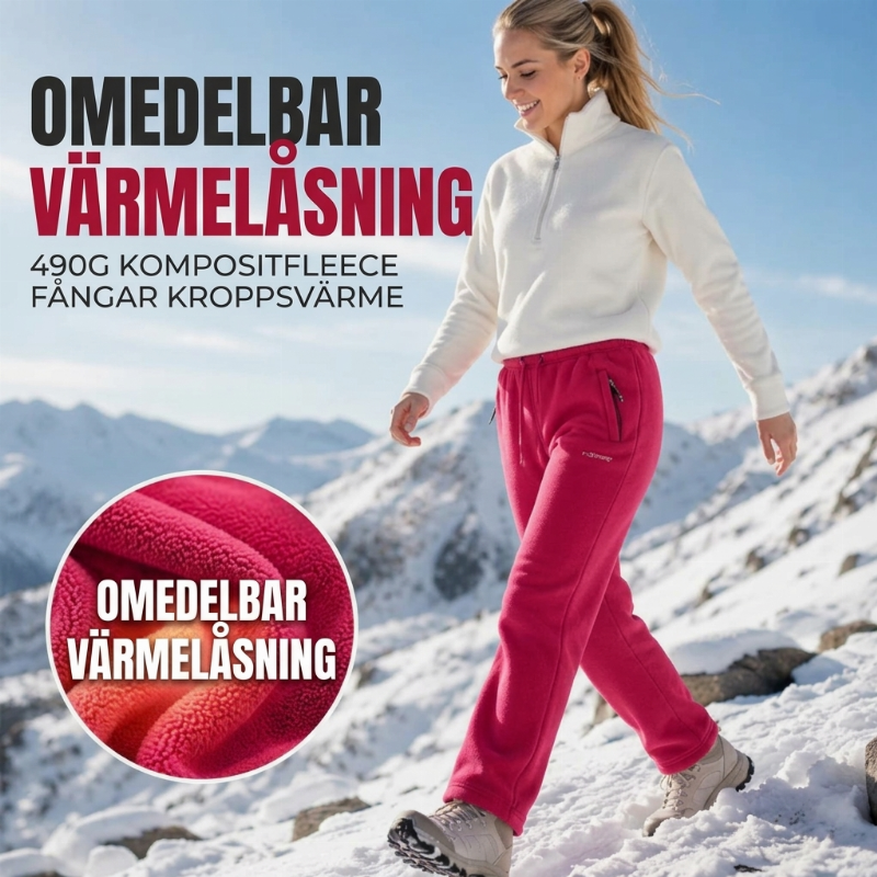 🔥 Vintererbjudande ❄️ Unisex-värmda, tjocka fleecebyxor – extra varma, mjuka och bekväma för kalla dagar 🧸-3