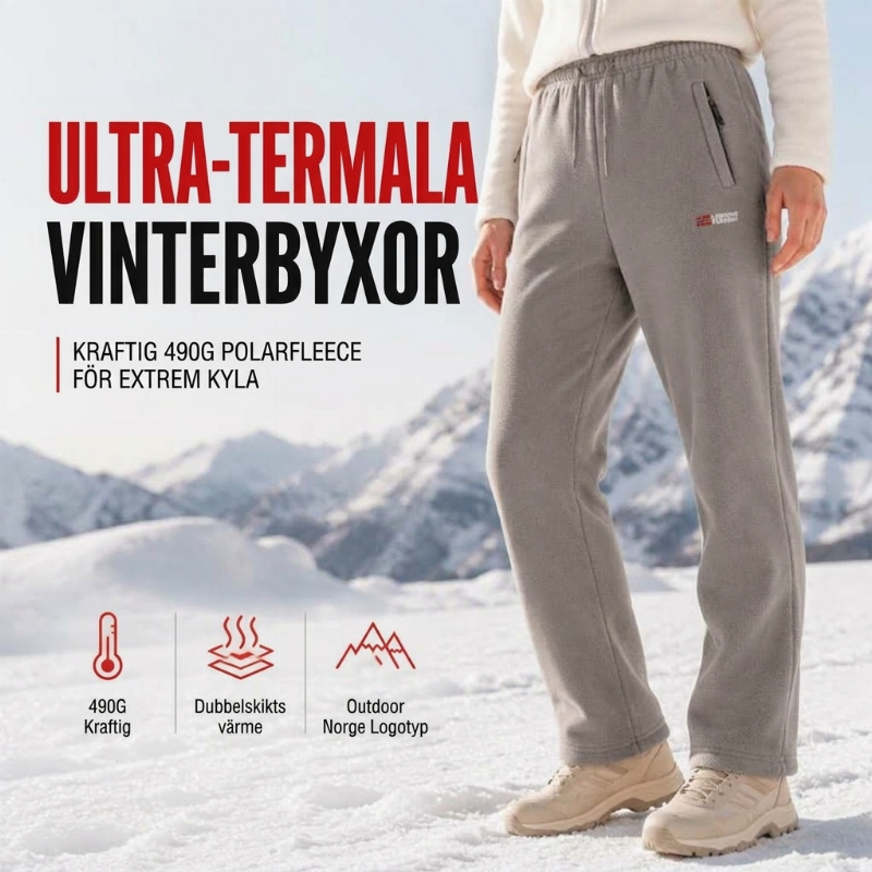 🔥 Vintererbjudande ❄️ Unisex-värmda, tjocka fleecebyxor – extra varma, mjuka och bekväma för kalla dagar 🧸-4