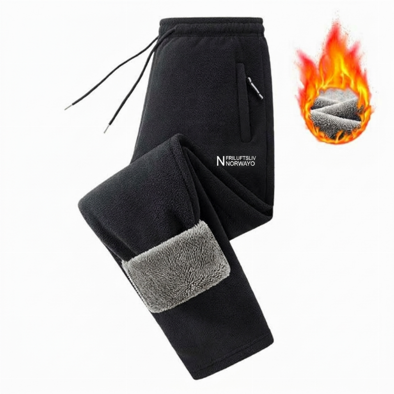 🔥 Vintererbjudande ❄️ Unisex-värmda, tjocka fleecebyxor – extra varma, mjuka och bekväma för kalla dagar 🧸-18