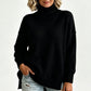 🍂Bästsäljande höstnyheter|Mjuk Stickad Tröja Dam – Elegant Oversized Polotröja med Hög Krage-12
