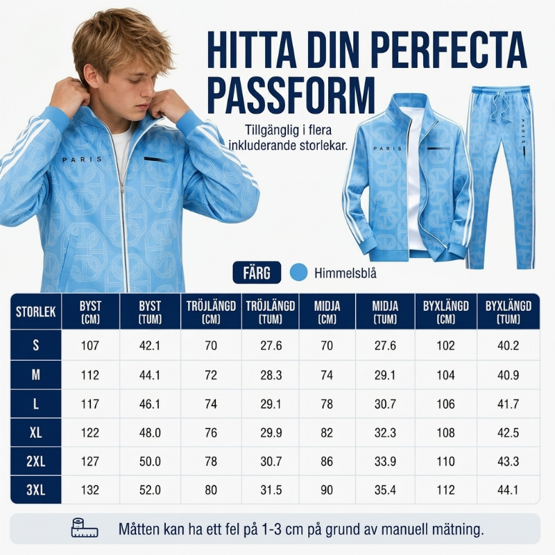 ✈️Fri frakt✨ New Look 💫 Herrset med geometriskt mönster, jacka med genomgående dragkedja och byxor – bekvämt, snyggt och trendigt-5