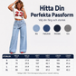 Damhoodiga trendsatta jeans med asymmetrisk överlappning och vid ben-4