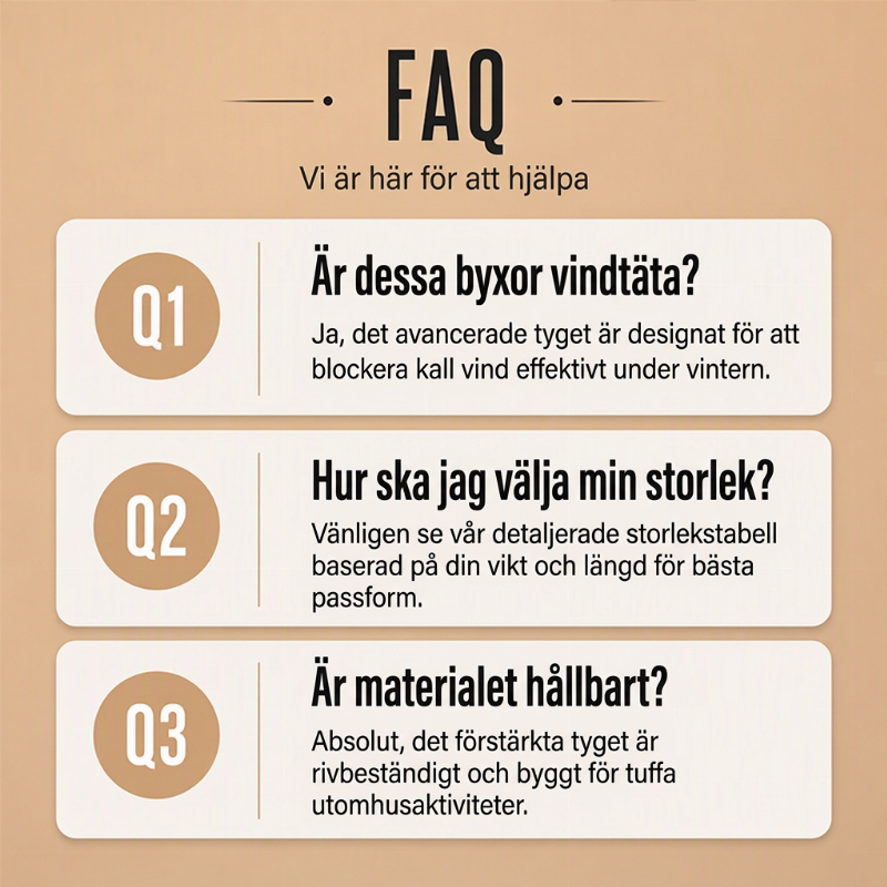 Vinterbyxor Herr – Vindtäta Termobyxor med Värmande Foder för Outdoor och Kalla Dagar-5