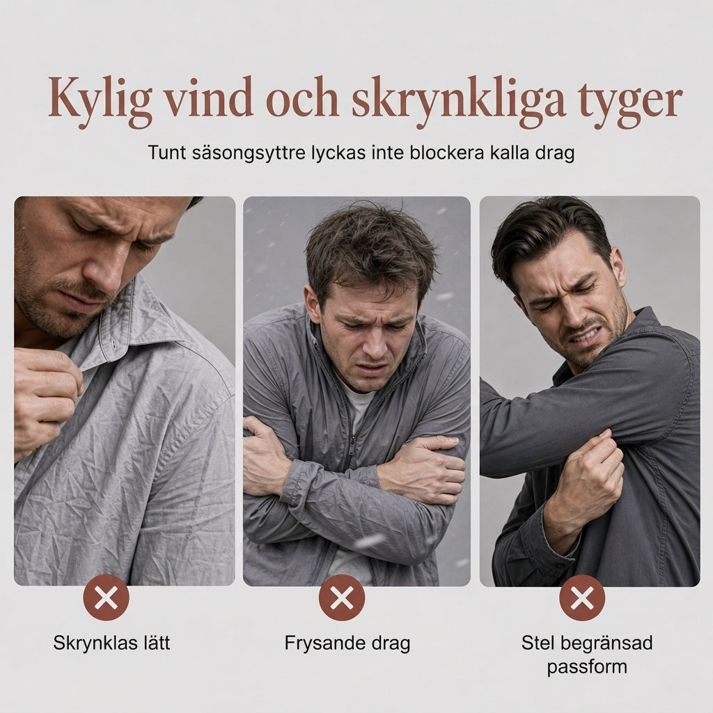 Casual rutig flannelskjorta för män-1