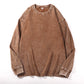 Vintagetvättad långärmad t-shirt-12