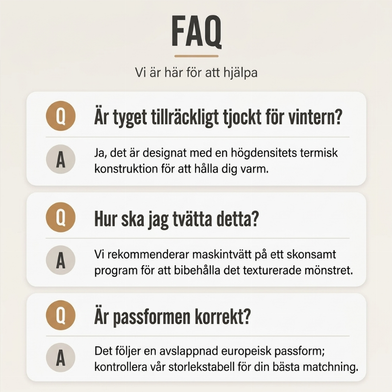 Herrars varm kabelstickad huvtröja för vinter-6