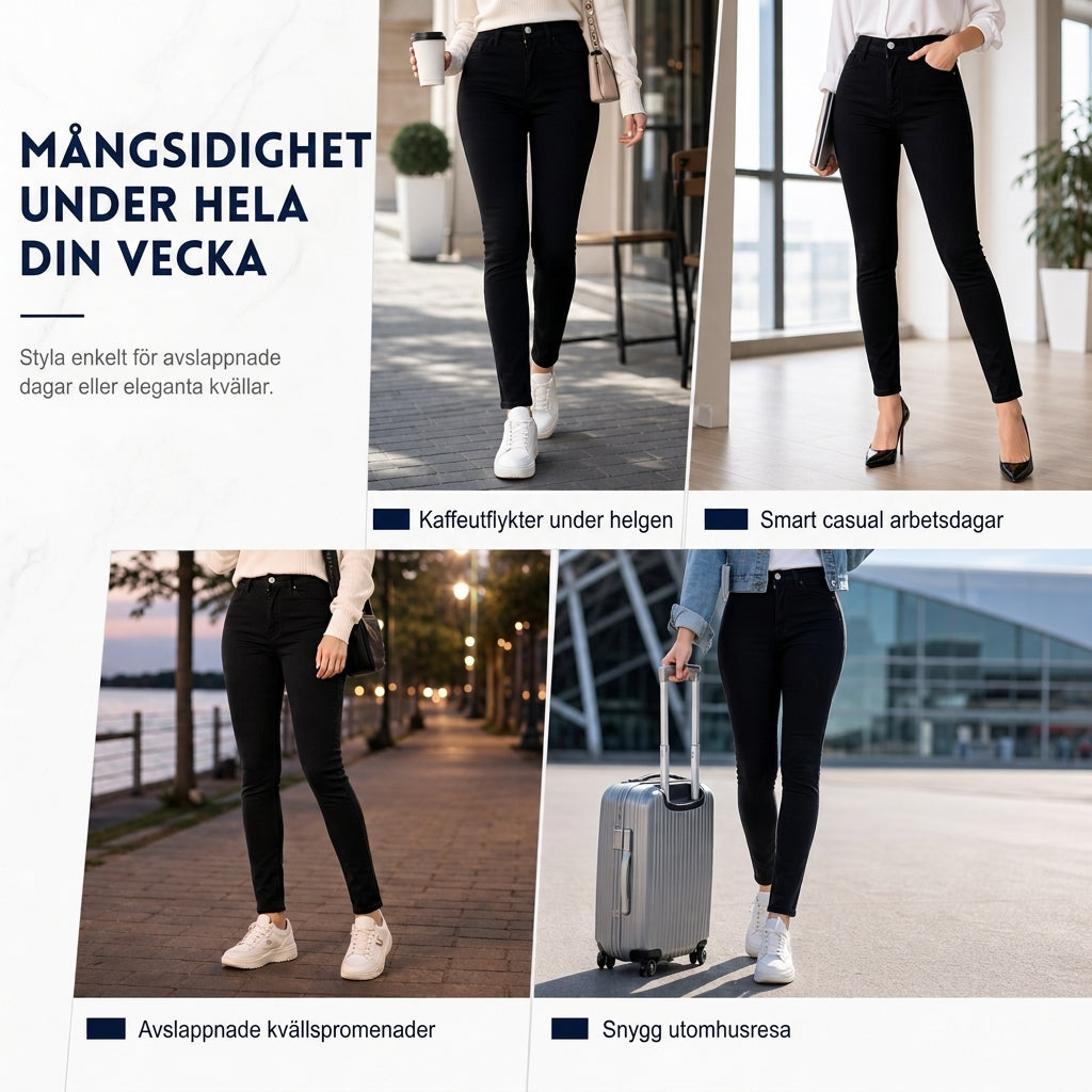 ✨Nya produkter-Högmidjesnoppa pennbyxor för kvinnor-5