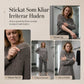 🍂 Höst-/vintererbjudande ✨ 2-delat stickat set för damer i färgblock – varm tröja och elegant kjol för en chic look-1