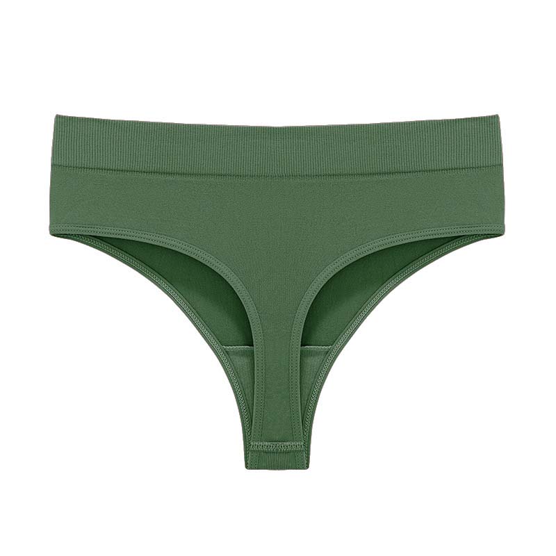Damtrosor sömlösa ribbade stringtrosor-14