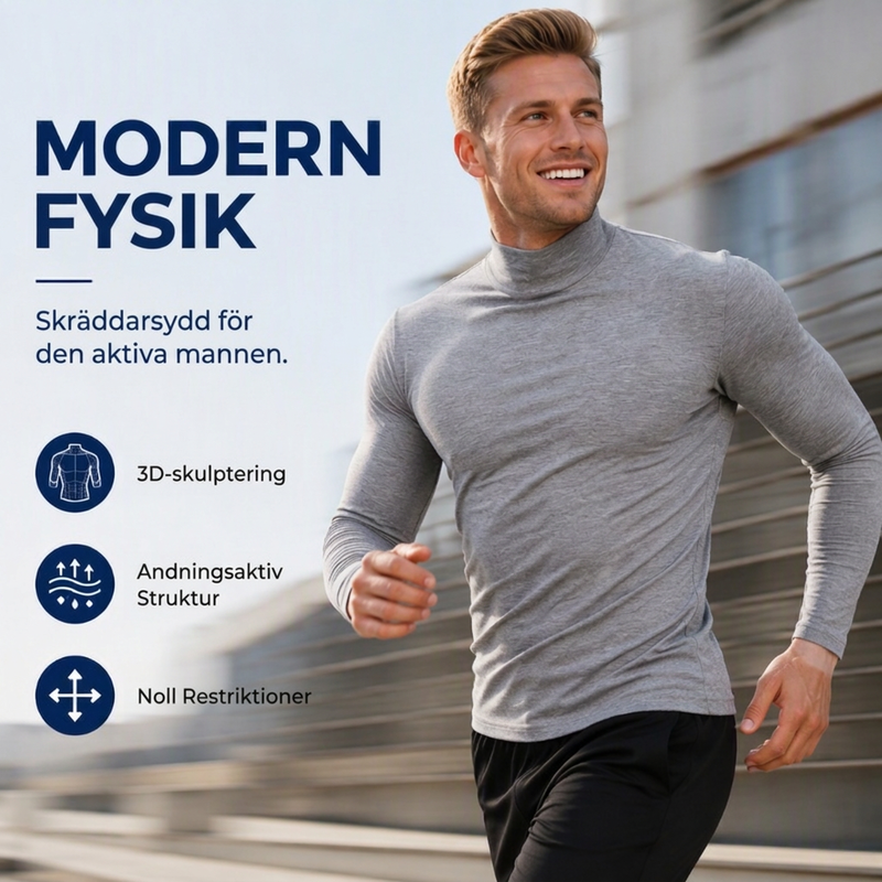 🔥50% 👕 Herrtröja med kort krage i premium mjölksilke – hög elasticitet, 3D-formad passform, mjuk, lättskött, nu till halva priset! ✨-4
