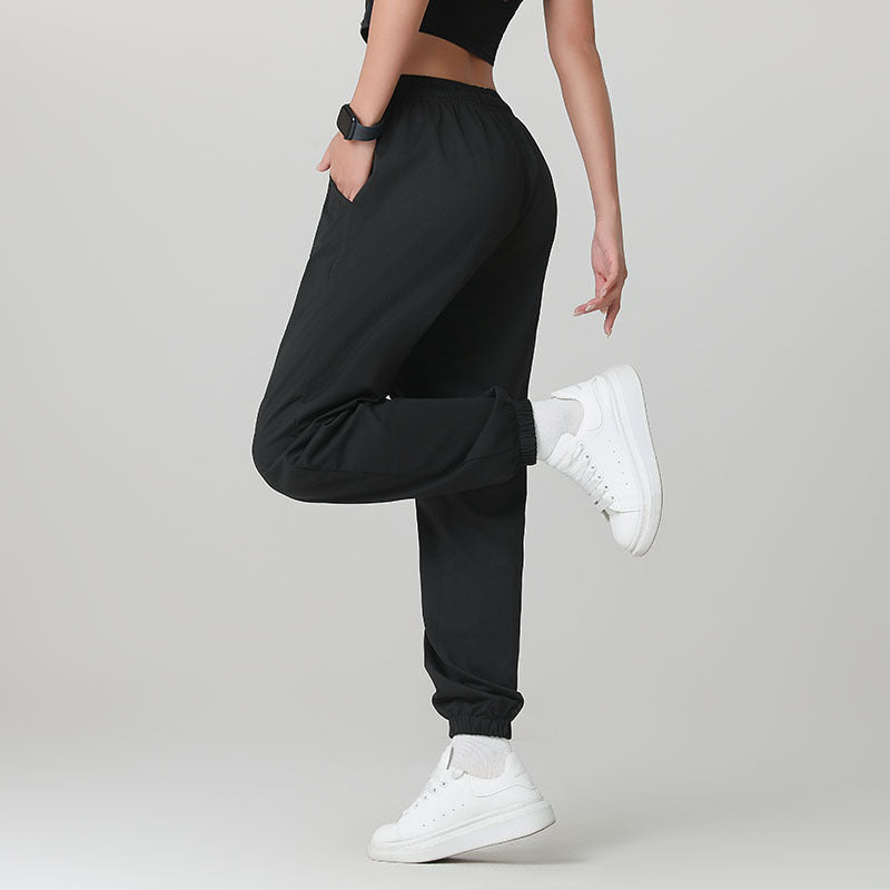 👖Vardagsspelviga byxor för kvinnor med drawstring-12