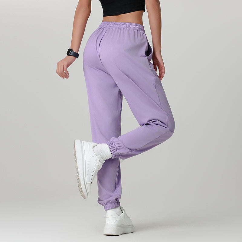 👖Vardagsspelviga byxor för kvinnor med drawstring-10